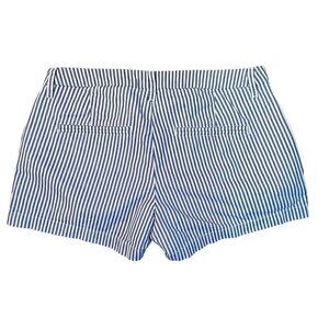 Old Navy Blue White Ticking Stripe Size 4 Shorts Front Pockets